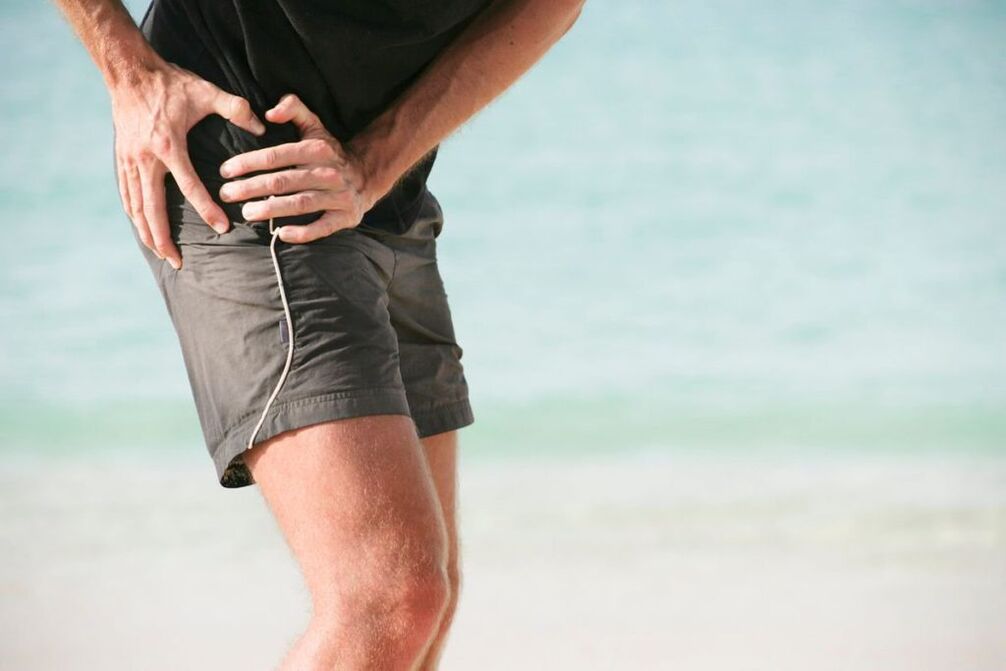 Dolore quando si cammina nella zona dell'anca - un sintomo di artrosi dell'articolazione dell'anca