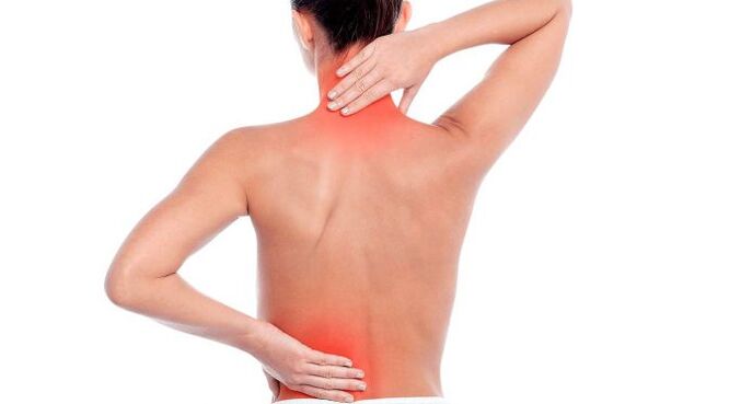 Colonna vertebrale nell'osteocondrosi